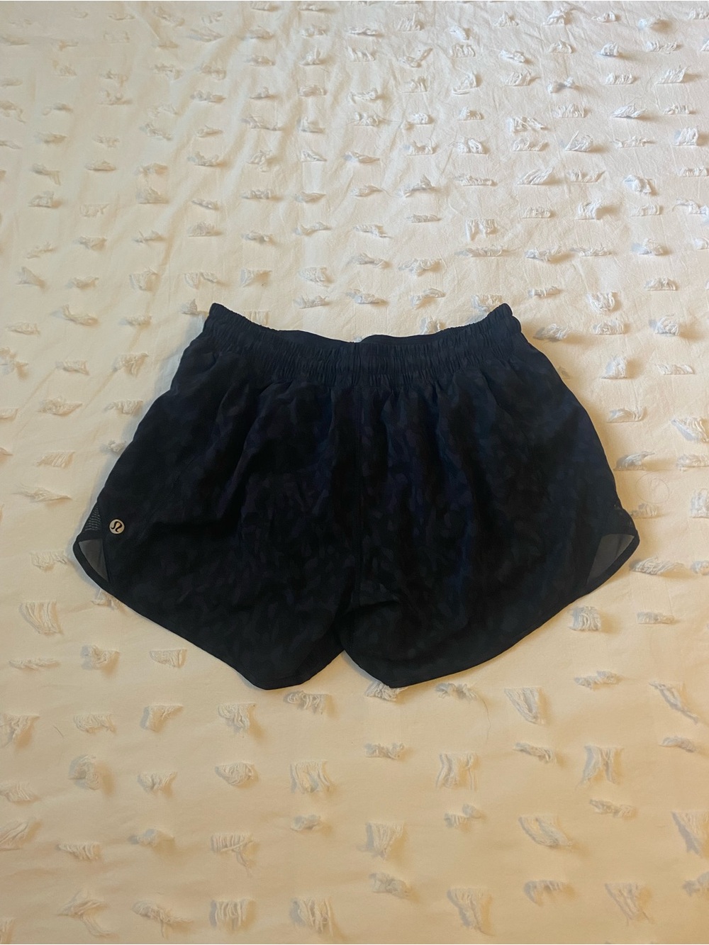 lululemon athletica Women's Cheetah Black Athletic Shorts